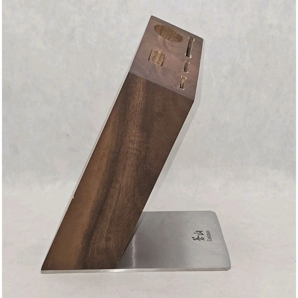 New Cangshan KITA Series Hua Modern Wood Knife Block ONLY